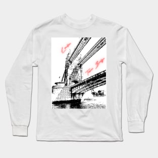 London Tower Bridge From The Boat View Long Sleeve T-Shirt